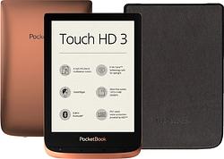 Foto van Pocketbook touch hd 3 koper/zwart + pocketbook shell book case