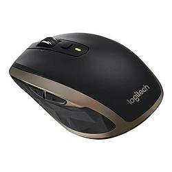 Foto van Logitech mouse darkfield mx anywhere 2 - bluetooth / radiofrequentie - usb - draadloos - 1600 dpi - wielen met rem