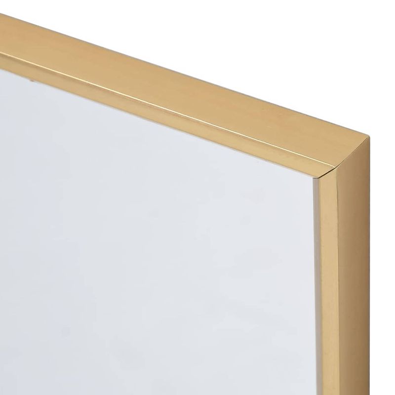 Foto van The living store spiegel minimalistisch goud - 80 x 60 cm - glas en pvc