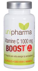 Foto van Unipharma vitamine c 1000mg boost capsules