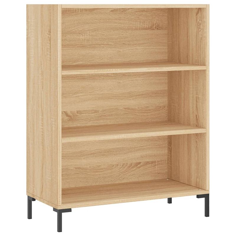 Foto van Vidaxl boekenkast 69,5x32,5x90 cm bewerkt hout sonoma eikenkleurig