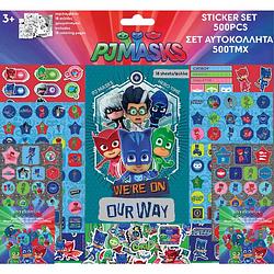 Foto van Diakakis stickervellen pj masks jongens 39 x 42 cm 18 stuks