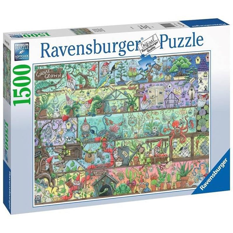 Foto van Ravensburger puzzel 1500 p - dwergen op de plank