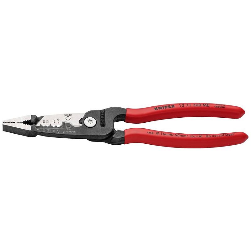 Foto van Knipex 13 71 200 me elektronica multifunctionele tang 200 mm