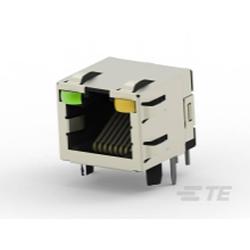 Foto van Te connectivity te amp modular jacks - inverted and leds modular jacks - inverted and leds 2-406549-1 1 stuk(s)