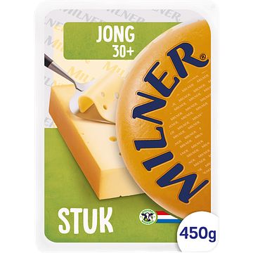 Foto van Milner 30+ jong kaas stuk 450g bij jumbo