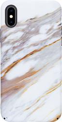 Foto van Bluebuilt white golden grey marble hard case apple iphone xs / x back cover