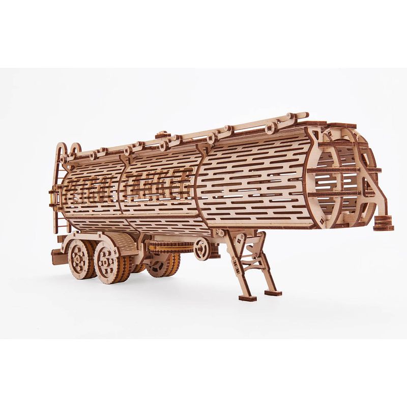 Foto van Wood trick tank trailer - uitbreiding set voor truck - houten modelbouw