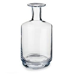 Foto van Bloemenvaas flesvorm van glas 17 x 28 cm - vazen