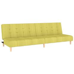 Foto van The living store bedbank - groen - stof - 200x84.5x69 cm - multifunctioneel