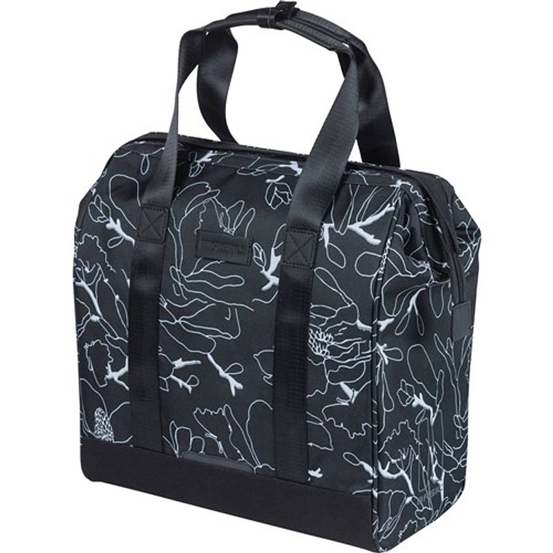 Foto van Fietsshopper grand flower 23l - zwart