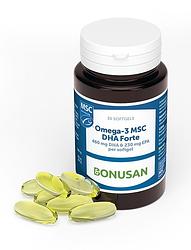 Foto van Bonusan omega 3 msc dha forte capsules