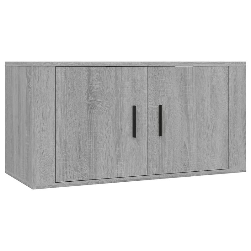 Foto van The living store tv-meubel wandgemonteerd grijs sonoma eiken 80x34.5x40cm