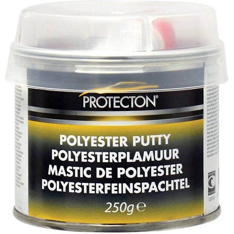 Foto van Protecton plamuur 250 gram polyester grijs