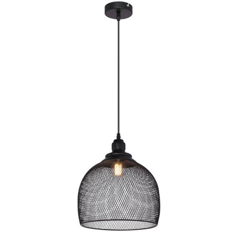 Foto van Klassieke hanglamp anya - l:28cm - e27 - metaal - bruin