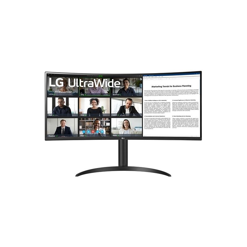 Foto van Lg 34wr55qk-b monitor zwart