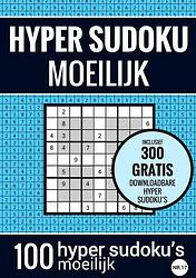 Foto van Hyper sudoku - sudoku moeilijk - nr. 17 - puzzelboek met 100 moeilijke puzzels voor volwassenen en ouderen - sudoku puzzelboeken - paperback