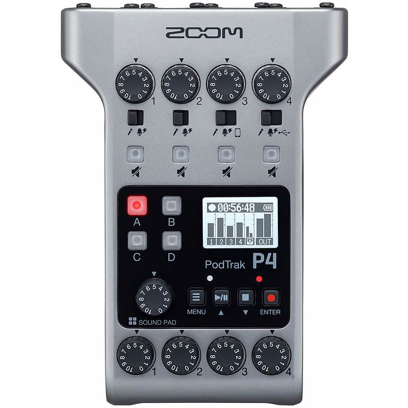 Foto van Zoom podtrak p4 podcast recorder