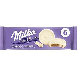 Foto van Milka choco wafer koek met witte chocolade 6 stuks 180g bij jumbo