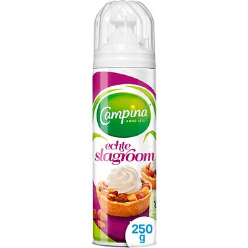 Foto van Campina echte slagroom 250 g spuitbus bij jumbo