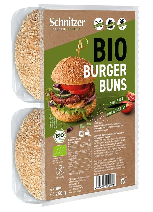 Foto van Schnitzer hamburger buns