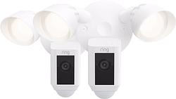 Foto van Ring floodlight cam wired plus wit duo-pack