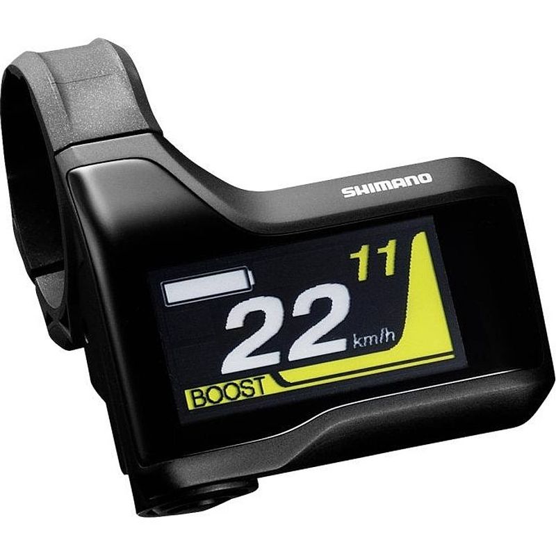 Foto van E-bike display shimano steps sc-e8000 - met houder