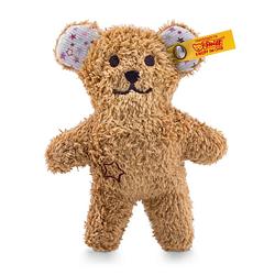Foto van Steiff knuffel mini teddybeer met knisperfolie en rammelaar, bruin