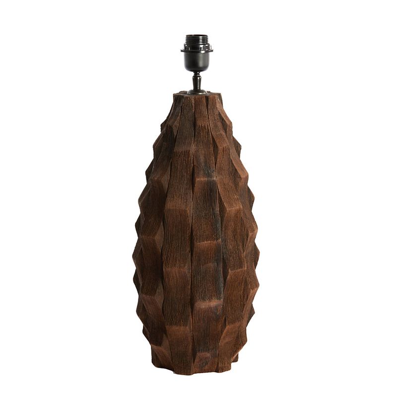 Foto van Light&living lampvoet ø21x46 cm takabe hout chocolade bruin