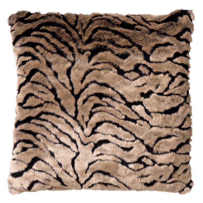 Foto van Dutch decor kenzo - sierkussen met dierenprint 45x45 cm rocky road - bruin - bruin