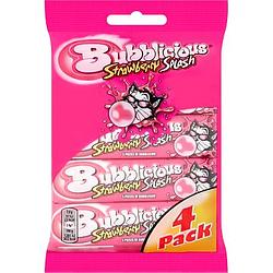 Foto van Bubblicious kauwgom strawberry splash 4 x 38g bij jumbo