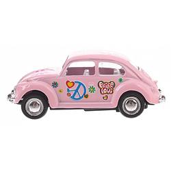 Foto van Goki volkswagen classical beetle (1967) bloemen roze 6,5 cm