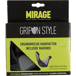 Foto van Mirage handvattenset grips in style 134mm met barend zwart/grijs