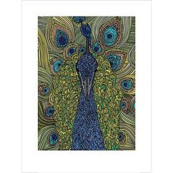 Foto van Pyramid valentina ramos the peacock kunstdruk 60x80cm