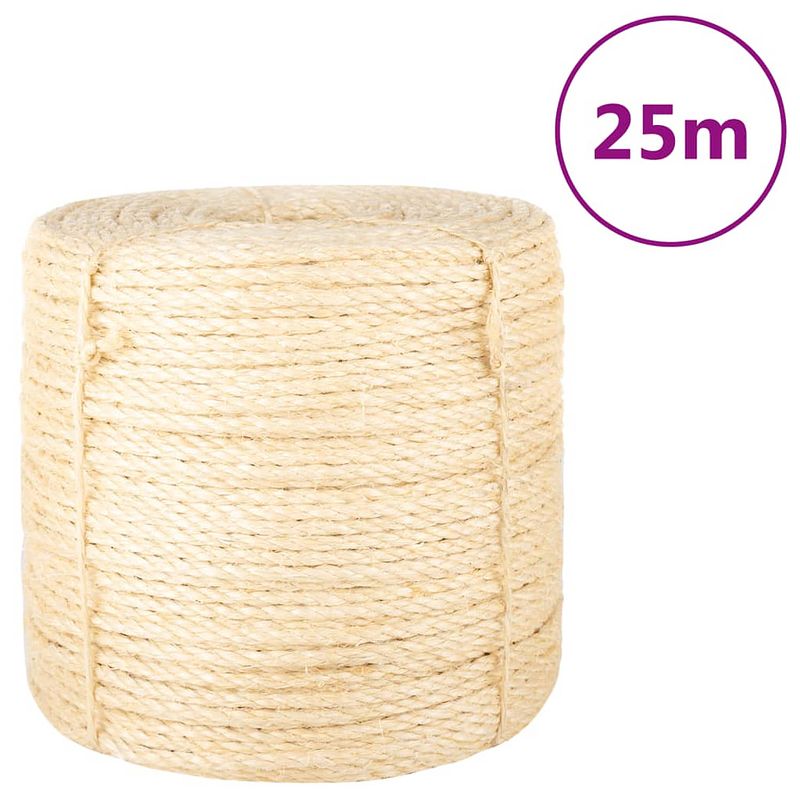 Foto van Vidaxl touw 6 mm 25 m 100% sisal