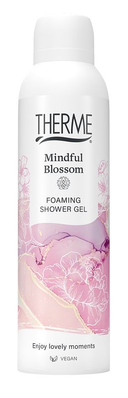 Foto van Therme mindful blossom foaming shower gel