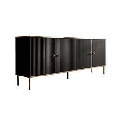 Foto van Meubella dressoir vanty - zwart - 182 cm