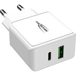 Foto van Ansmann homecharger hc218pd 1001-0111 usb-oplader thuis uitgangsstroom (max.) 3000 ma 2 x usb 2.0 bus a, usb-c bus