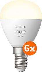 Foto van Philips hue kogellamp white e14 6-pack