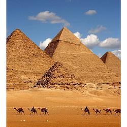 Foto van Dimex egypt pyramid vlies fotobehang 225x250cm 3-banen