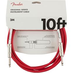 Foto van Fender original cables instrumentkabel 3m fiesta red