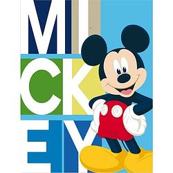 Foto van Disney fleecedeken mickey mouse junior 140 x 100 cm lichtblauw