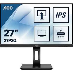 Foto van Aoc 27p2q lcd-monitor 68.6 cm (27 inch) energielabel e (a - g) 1920 x 1080 pixel full hd 4 ms hoofdtelefoonaansluiting, audio-line-in ips led