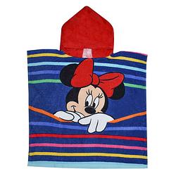 Foto van Disney badponcho minnie mouse junior 100 cm katoen donkerblauw