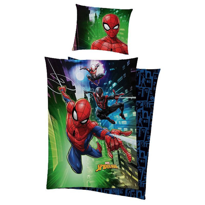 Foto van Marvel dekbedovertrek spider-man junior 140 x 200/90 cm katoen