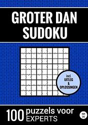 Foto van Groter dan sudoku - 100 puzzels voor experts - nr. 36 - sudoku puzzelboeken - paperback (9789464801170)