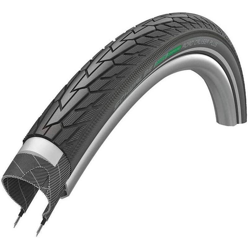 Foto van Schwalbe buitenband road cruiser plus 24 x 1.75 (47-507) zwart