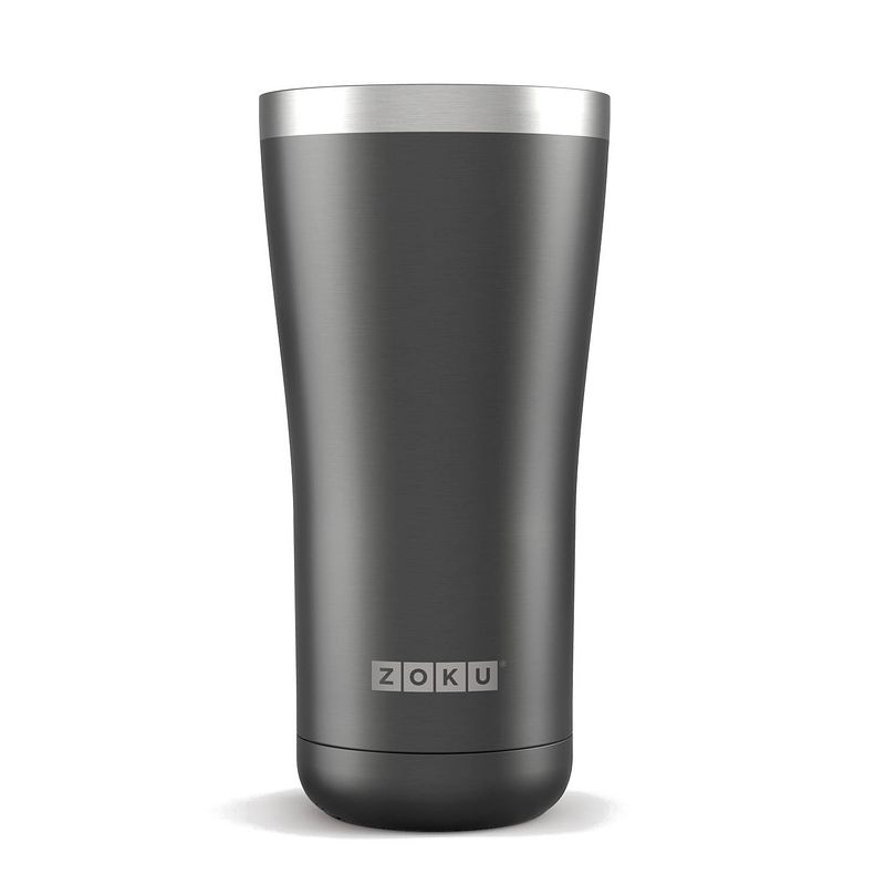 Foto van Zoku drinkbeker hydration 3-in-1 591 ml rvs zwart