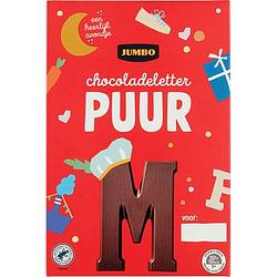 Foto van Jumbo chocoladeletter puur p 135g