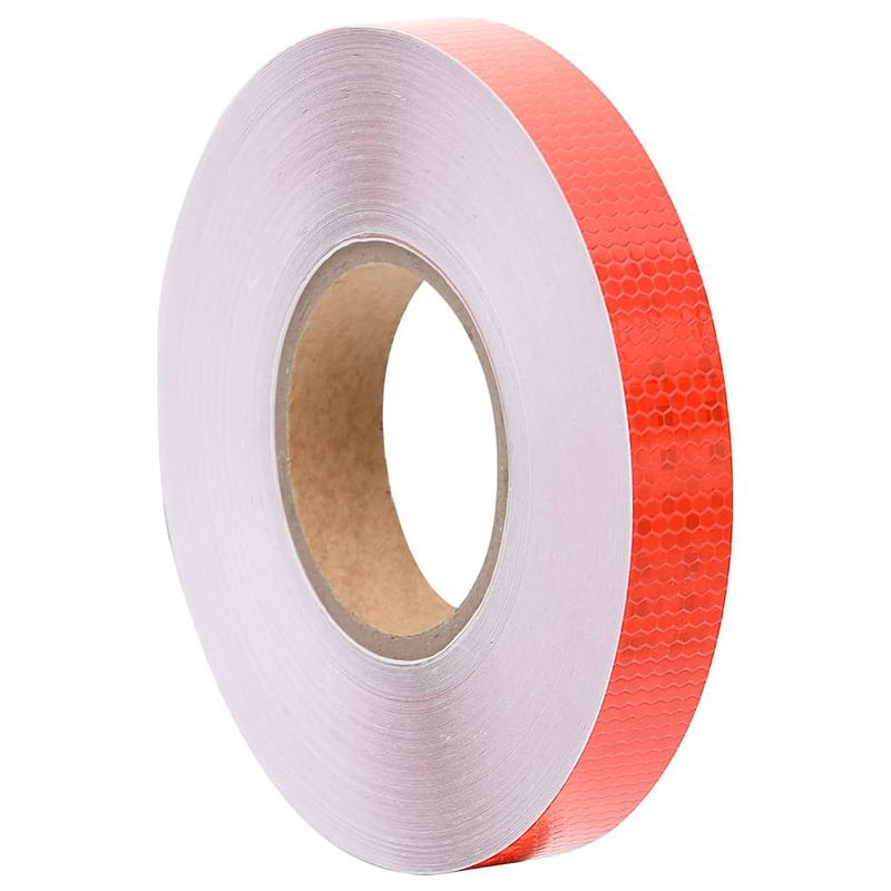 Foto van Vidaxl reflecterende tape 2,5 cm x 50 m pvc rood